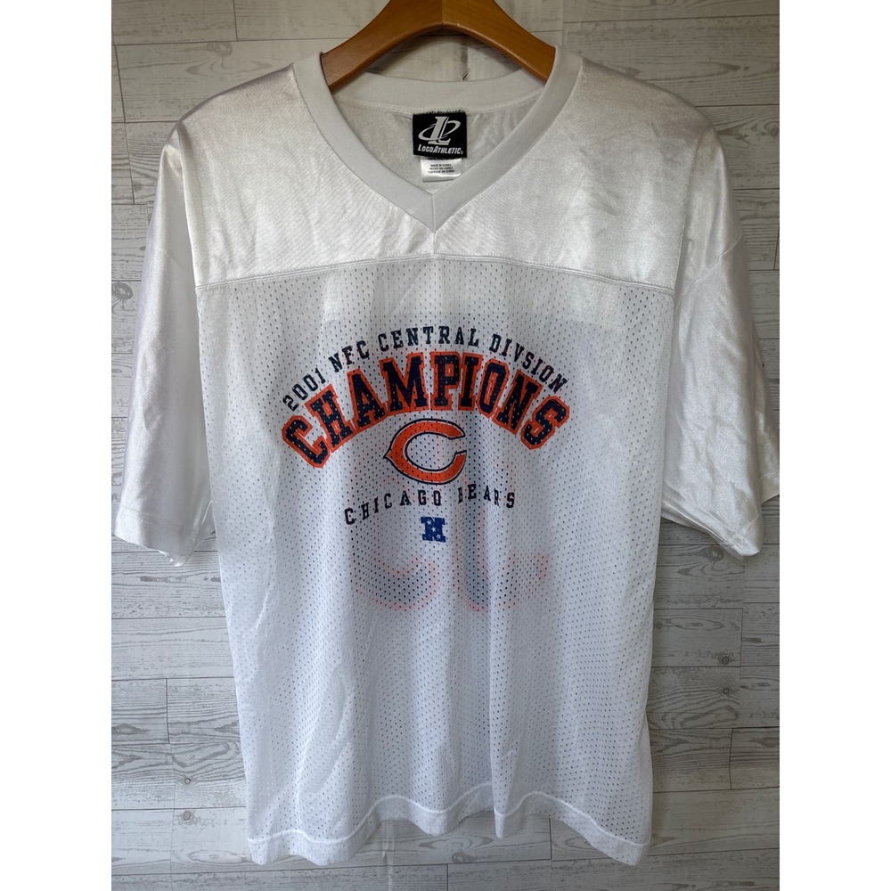 Vintage Jersey Chicago Bears White NFL 2001 NFC Football Anthony Thomas 35 XL
